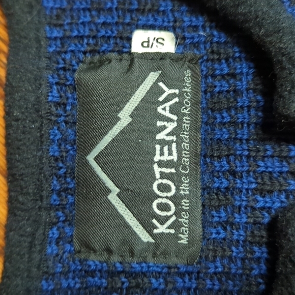 Nordic Wool Cardigan By Kootenay Canadian Rockies Zip Up navy Scandi Girl Sz S - Picture 2 of 10